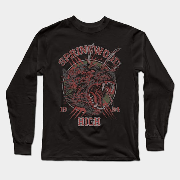 SPRINGWOOD PANTHER Long Sleeve T-Shirt by joeyjamesartworx